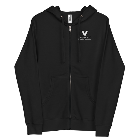 NEW Vanderbilt School of Medicine Unisex fleece zip up hoodie