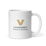 NEW Vanderbilt School of Medicine White glossy mug